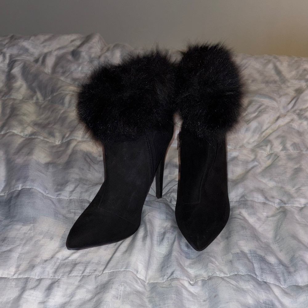 Forever 21 Black Heeled Boots